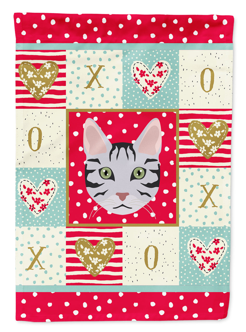 Serengeti Cat Love Garden Flag Mailbox Decorative Yard Banner Outside Patio Artwork for Flower Beds, Garden Size, Multicolor