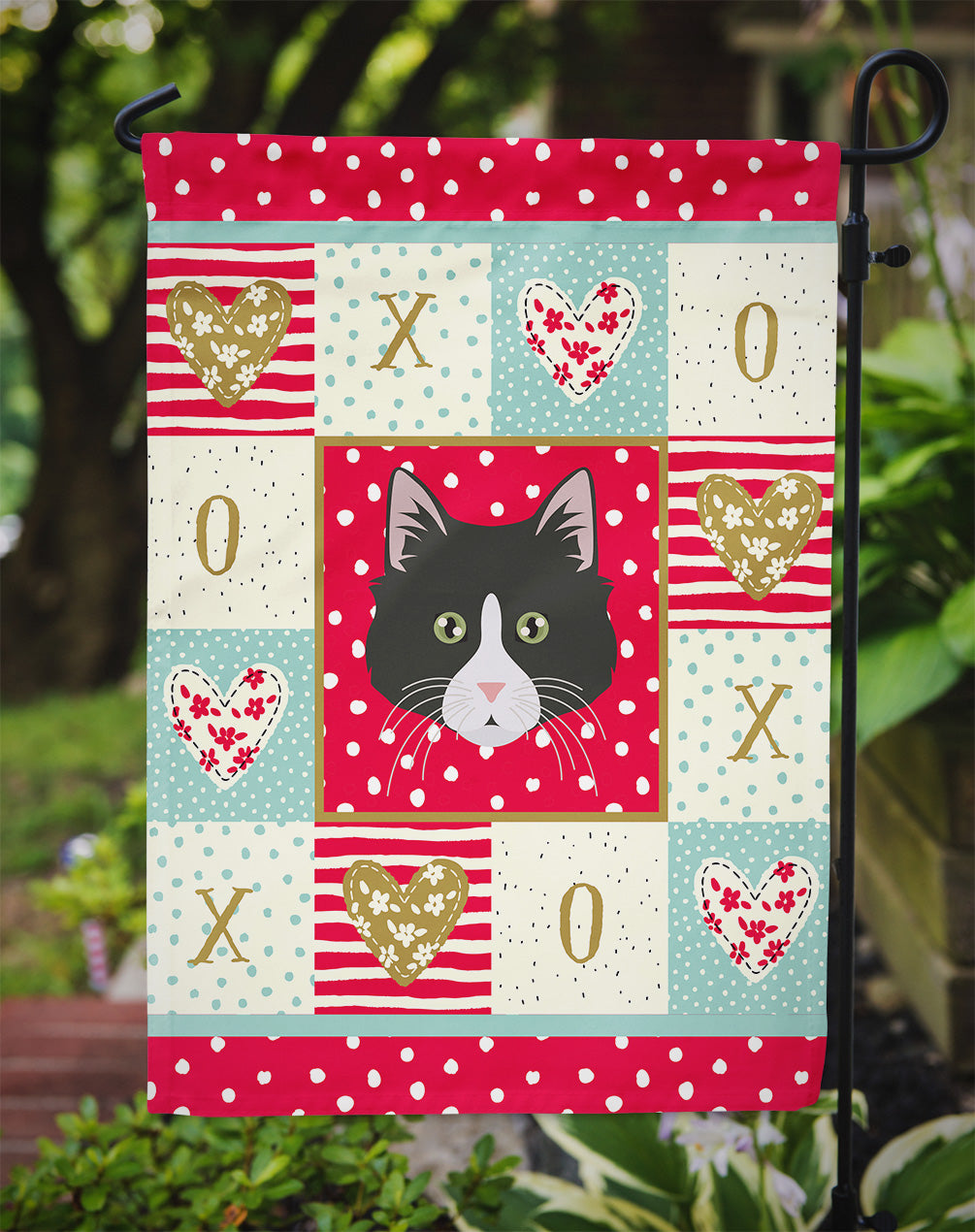 Siberian Forest Cat Love Garden Flag Mailbox Decorative Yard Banner Outside Patio Artwork for Flower Beds, Garden Size, Multicolor
