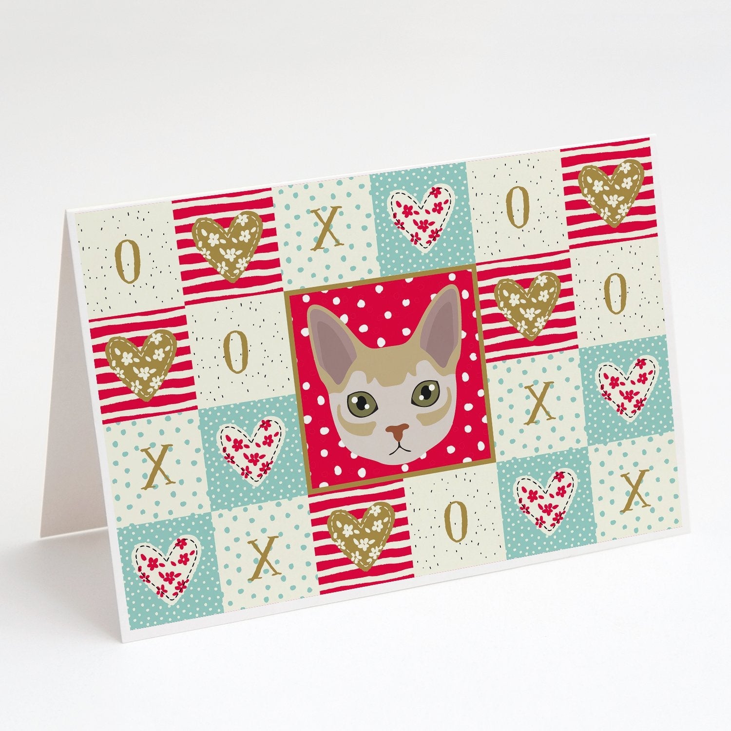 Singapura Cat Love Greeting Cards Pack of 8 Blank Cards with Envelopes Whimsical A7 Size 5x7