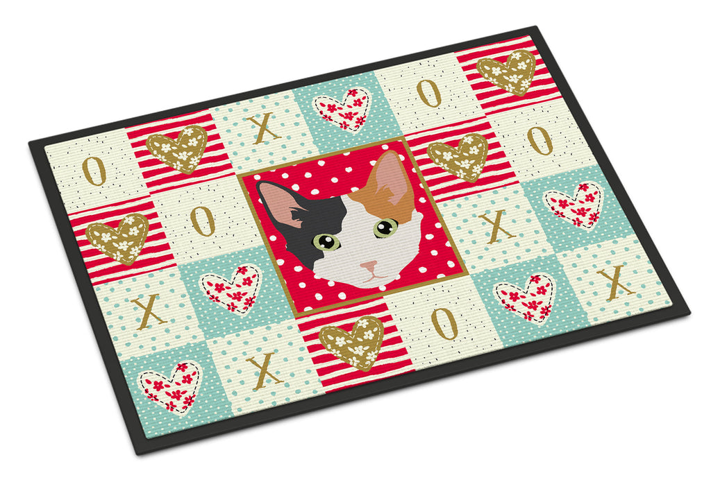 Skookum Cat Love Doormat Indoor Outdoor 18H X 27W Front Door Mat Rugs for Entryway, Non Slip Washable