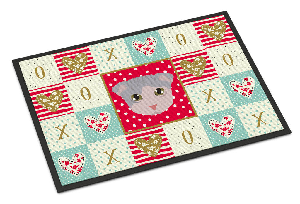 Ukrainian Levkoy Cat Love Doormat Indoor Outdoor 18H X 27W Front Door Mat Rugs for Entryway, Non Slip Washable