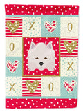 American Eskimo Love Garden Flag Mailbox Decorative Yard Banner Outside Patio Artwork for Flower Beds, Garden Size, Multicolor