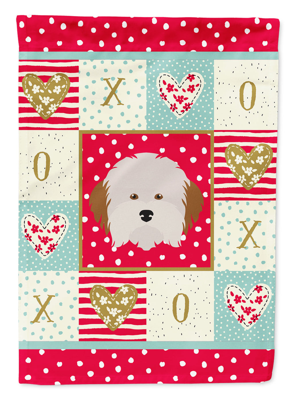 Havanese Dog Love Garden Flag Mailbox Decorative Yard Banner Outside Patio Artwork for Flower Beds, Garden Size, Multicolor
