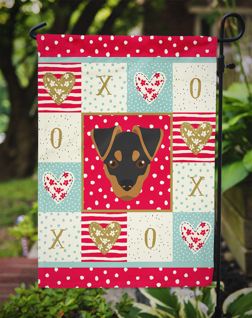 Japanese Terrier Love Garden Flag Mailbox Decorative Yard Banner Outside Patio Artwork for Flower Beds, Garden Size, Multicolor