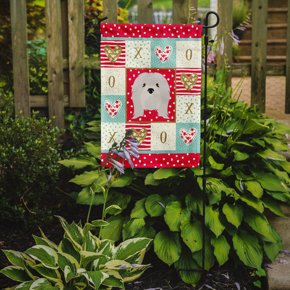 Lhasa Apso Love Garden Flag Mailbox Decorative Yard Banner Outside Patio Artwork for Flower Beds, Garden Size, Multicolor