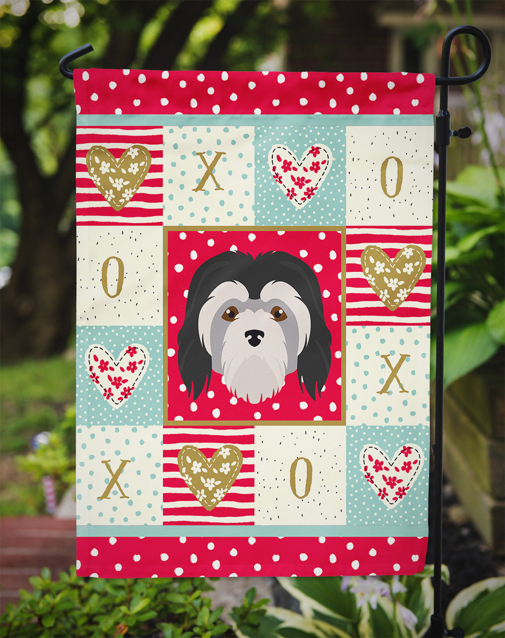 Lowchen Little Lion Dog Love Garden Flag Mailbox Decorative Yard Banner Outside Patio Artwork for Flower Beds, Garden Size, Multicolor