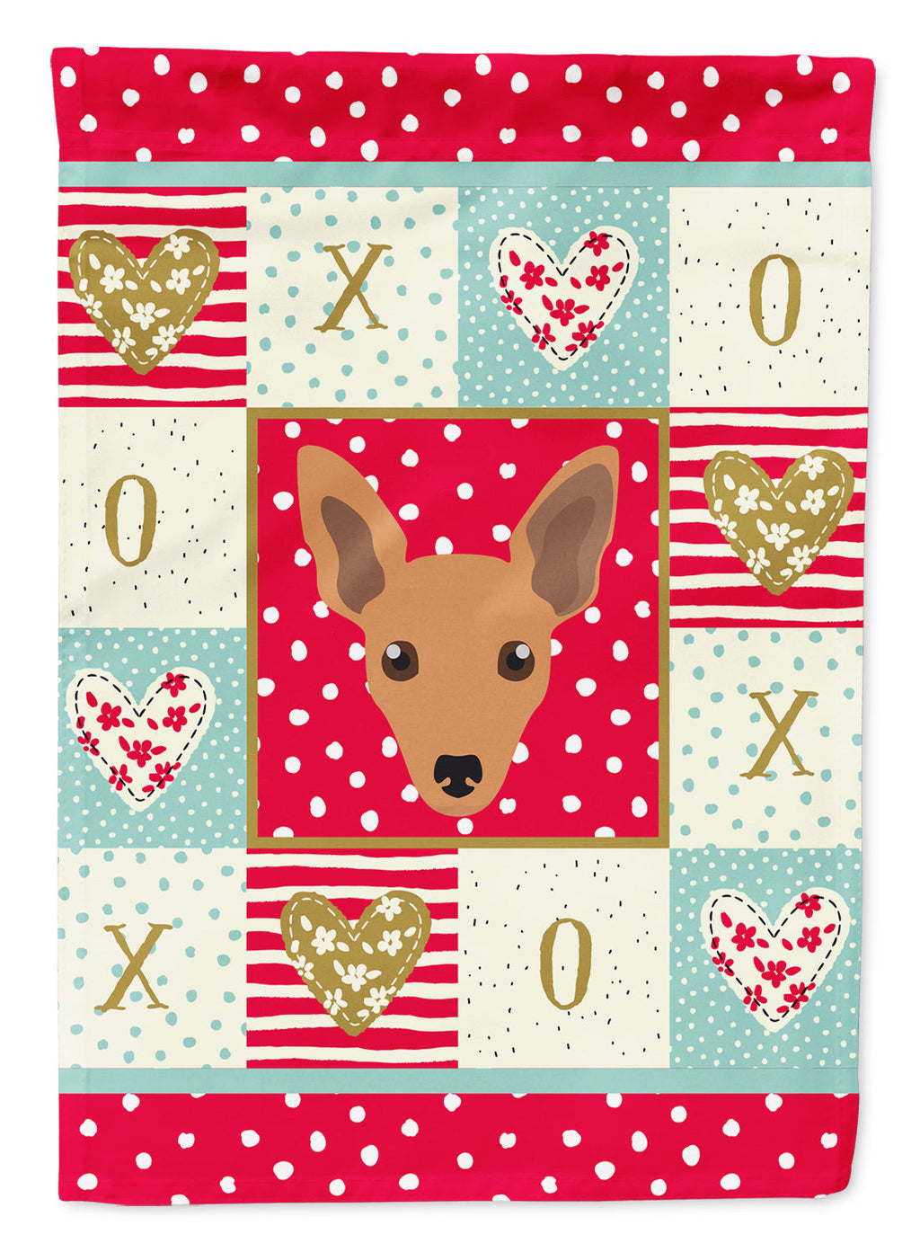 Miniature Pinscher Love Garden Flag Mailbox Decorative Yard Banner Outside Patio Artwork for Flower Beds, Garden Size, Multicolor