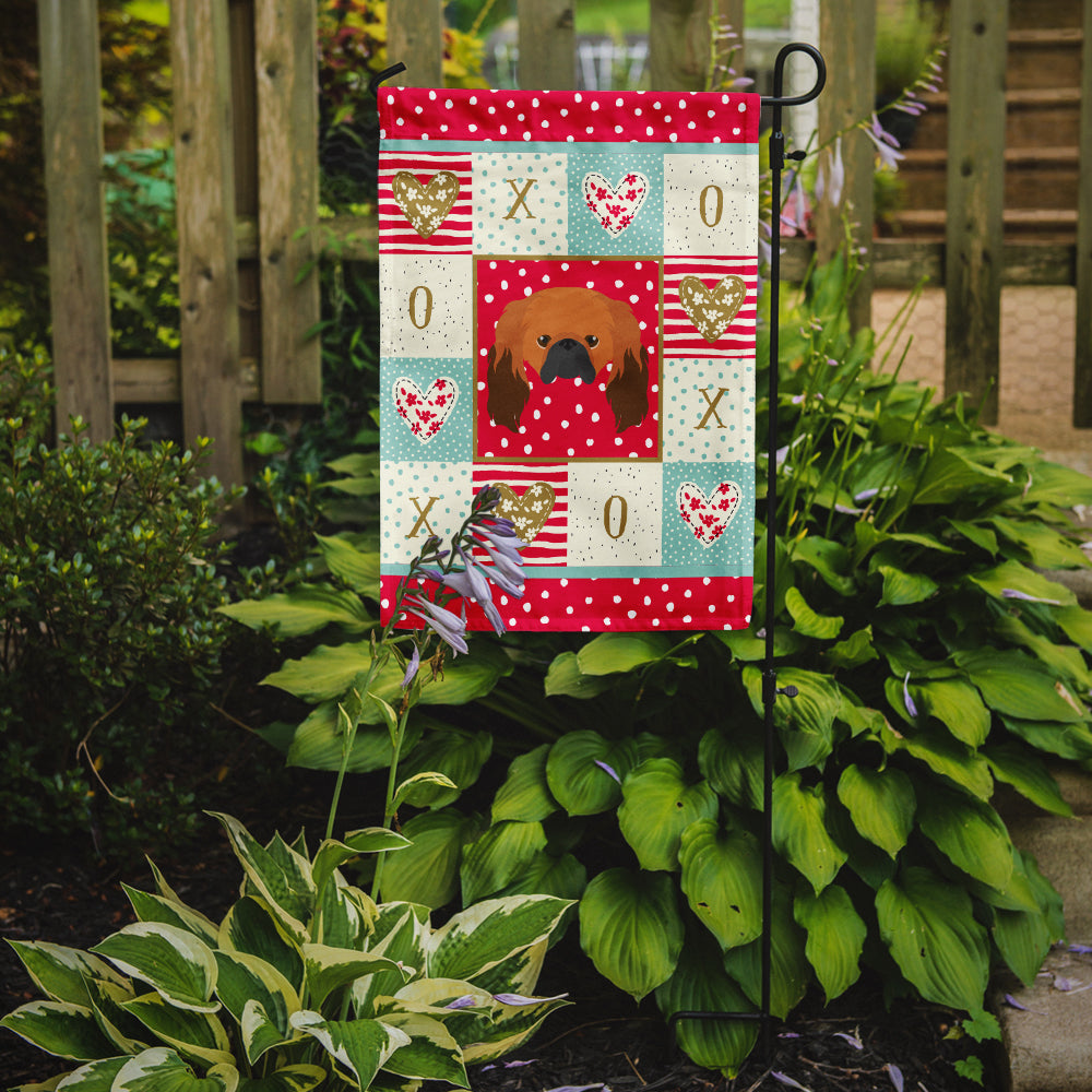 Pekingese Love Garden Flag Mailbox Decorative Yard Banner Outside Patio Artwork for Flower Beds, Garden Size, Multicolor