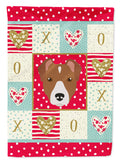 Rat Terrier Love Garden Flag Mailbox Decorative Yard Banner Outside Patio Artwork for Flower Beds, Garden Size, Multicolor