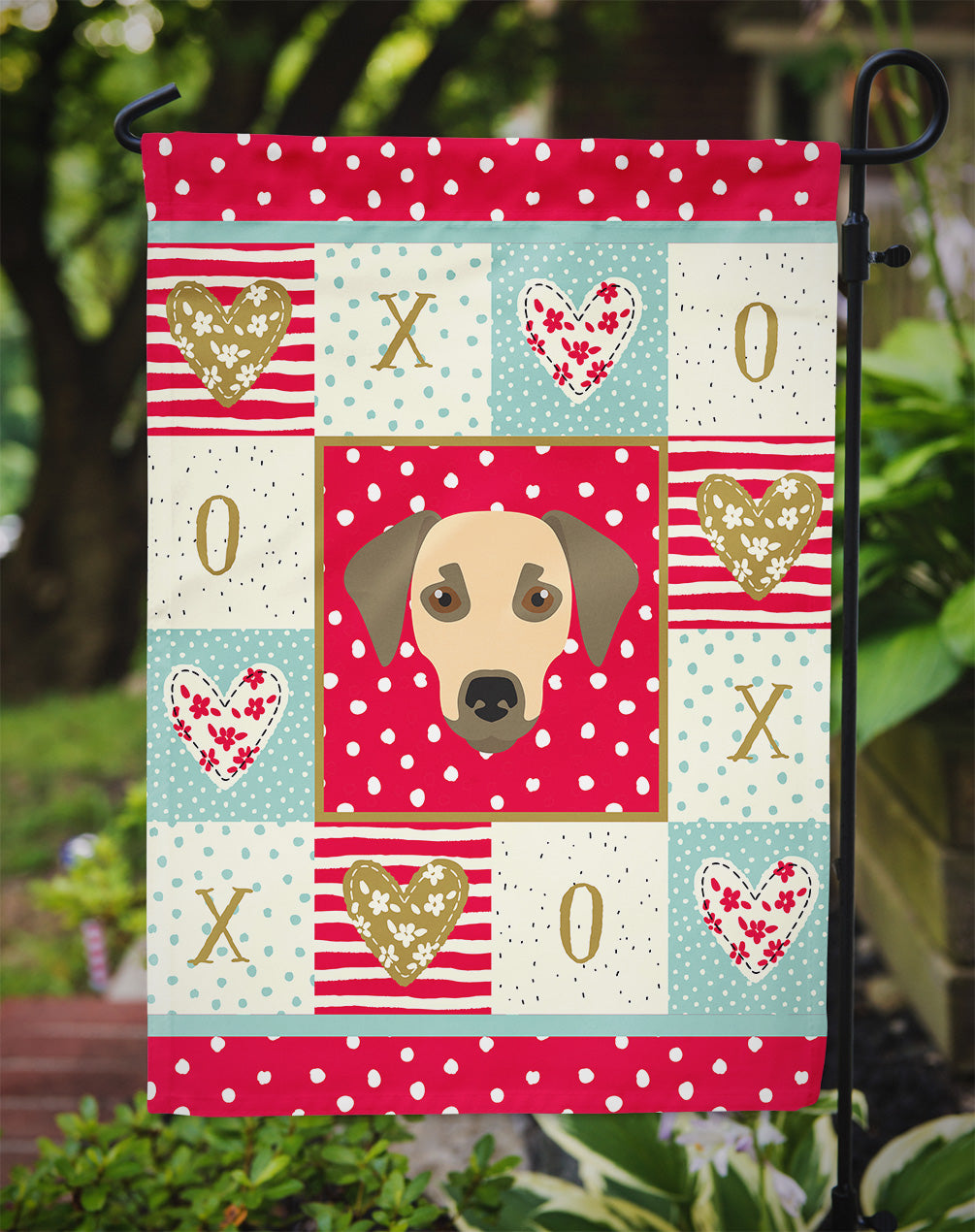 Sato Dog Love Garden Flag Mailbox Decorative Yard Banner Outside Patio Artwork for Flower Beds, Garden Size, Multicolor