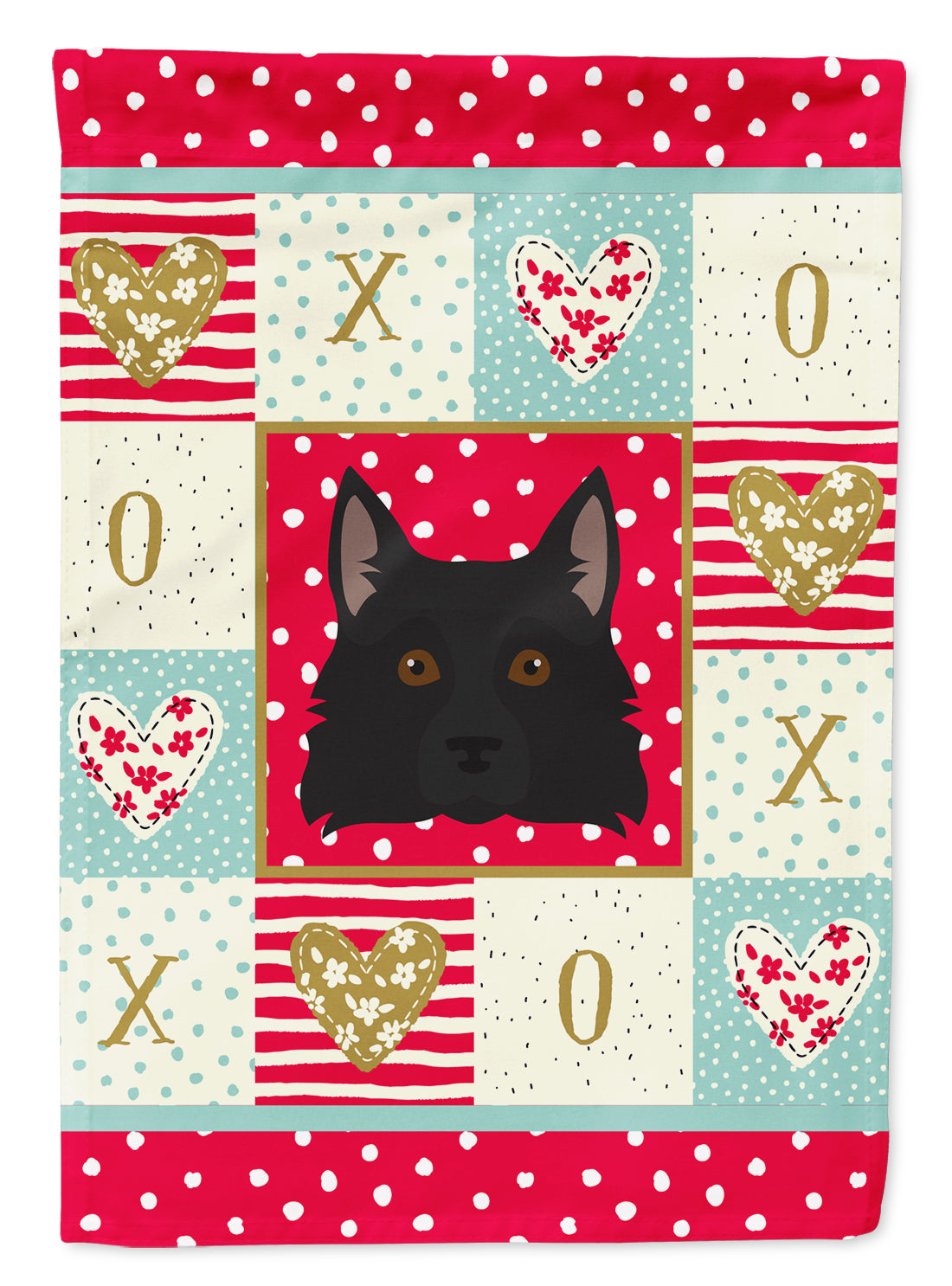 Schipperke Love Garden Flag Mailbox Decorative Yard Banner Outside Patio Artwork for Flower Beds, Garden Size, Multicolor