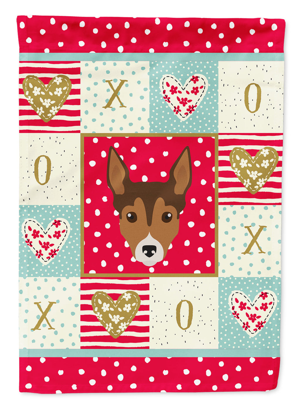 Tenterfield Terrier Love Garden Flag Mailbox Decorative Yard Banner Outside Patio Artwork for Flower Beds, Garden Size, Multicolor