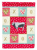Hungarian Grey Steppe Cow Love Garden Flag Mailbox Decorative Yard Banner Outside Patio Artwork for Flower Beds, Garden Size, Multicolor