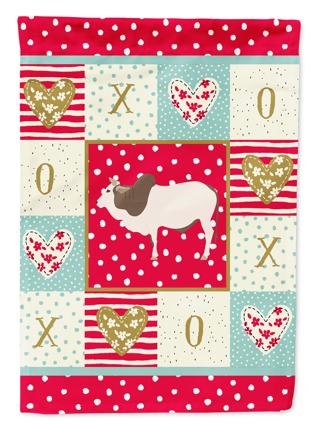 Malvi Cow Love Garden Flag Mailbox Decorative Yard Banner Outside Patio Artwork for Flower Beds, Garden Size, Multicolor
