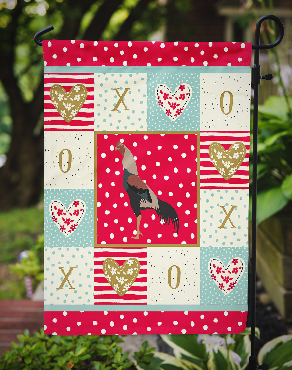 Kulang Chicken Love Garden Flag Mailbox Decorative Yard Banner Outside Patio Artwork for Flower Beds, Garden Size, Multicolor