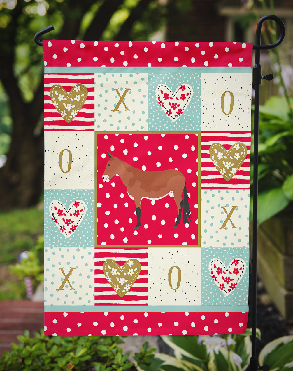 Mule Love Garden Flag Mailbox Decorative Yard Banner Outside Patio Artwork for Flower Beds, Garden Size, Multicolor