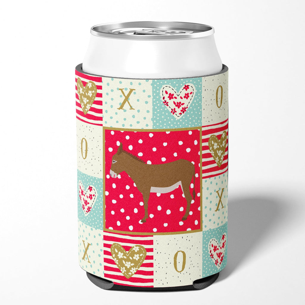 Cotentin Donkey Love Can or Bottle Hugger Cooler Sleeve for Standard 12 oz Cans, Insulated Foam Beer & Soda Can Hugger Reusable