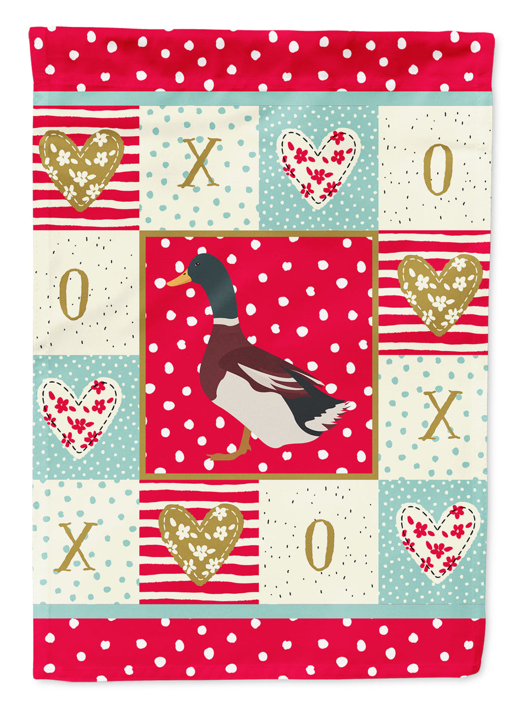 Rouen Duck Love Garden Flag Mailbox Decorative Yard Banner Outside Patio Artwork for Flower Beds, Garden Size, Multicolor