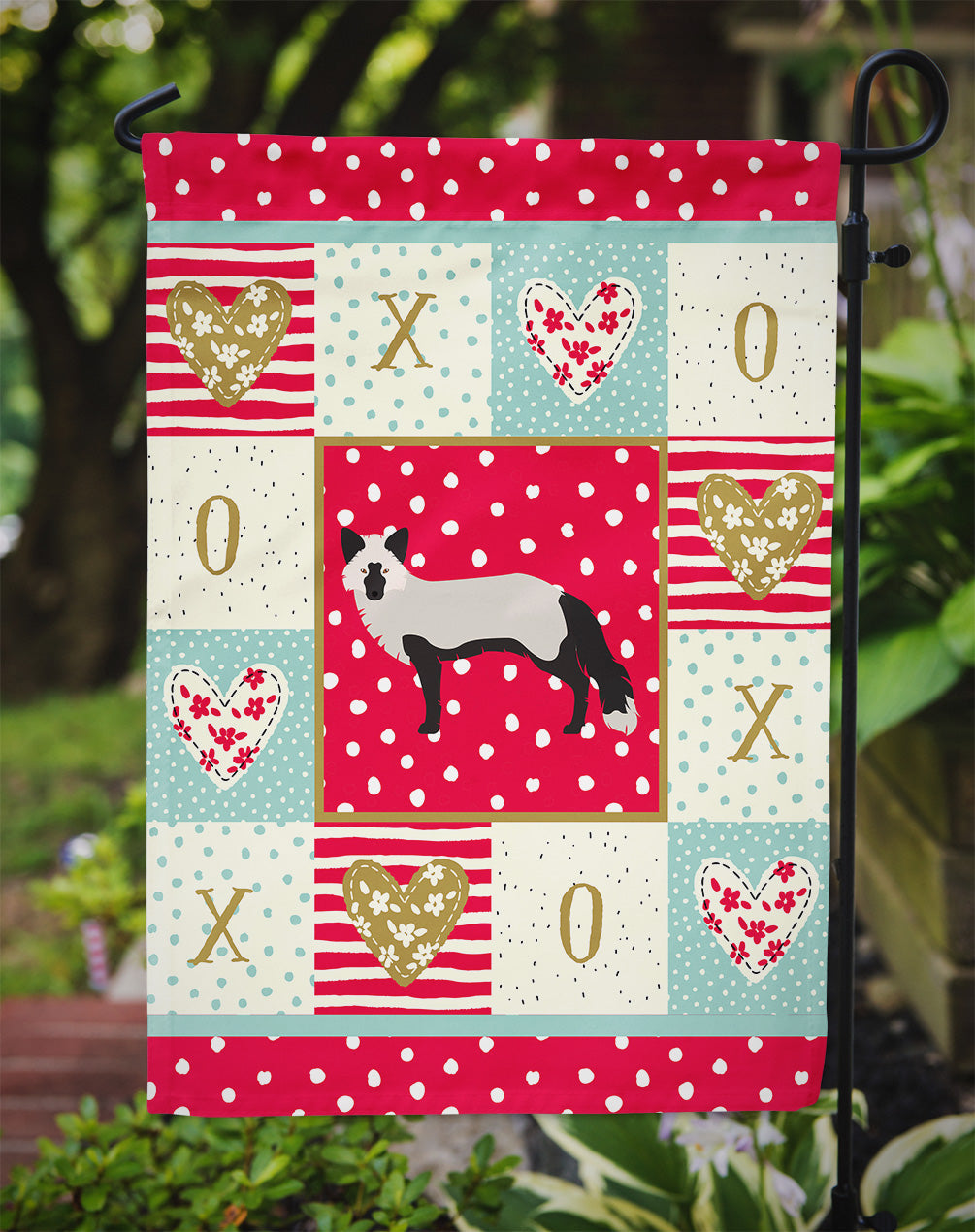 Silver Fox Love Garden Flag Mailbox Decorative Yard Banner Outside Patio Artwork for Flower Beds, Garden Size, Multicolor