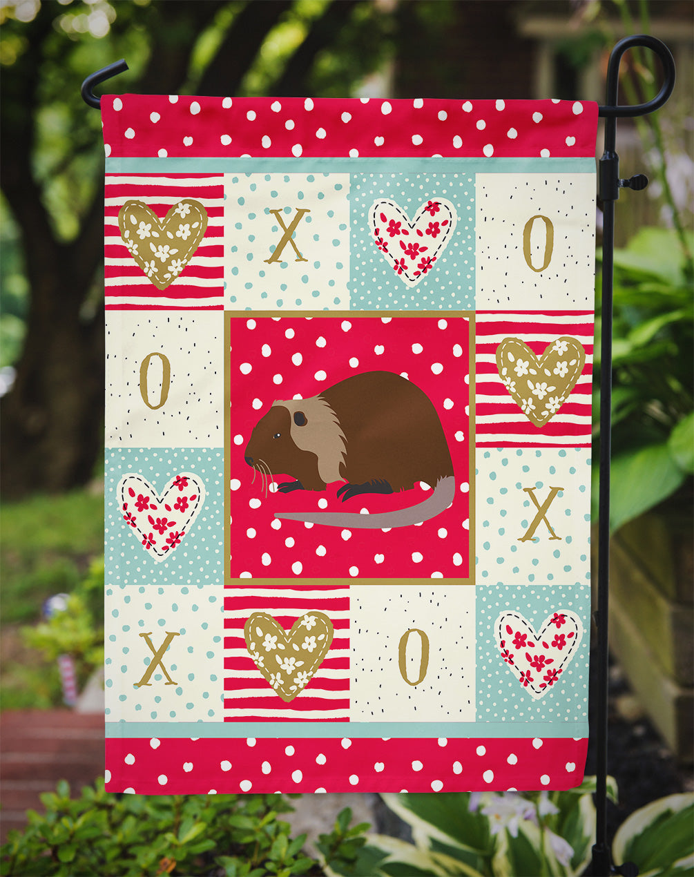 Coypu Nutria River Rat Love Garden Flag Mailbox Decorative Yard Banner Outside Patio Artwork for Flower Beds, Garden Size, Multicolor