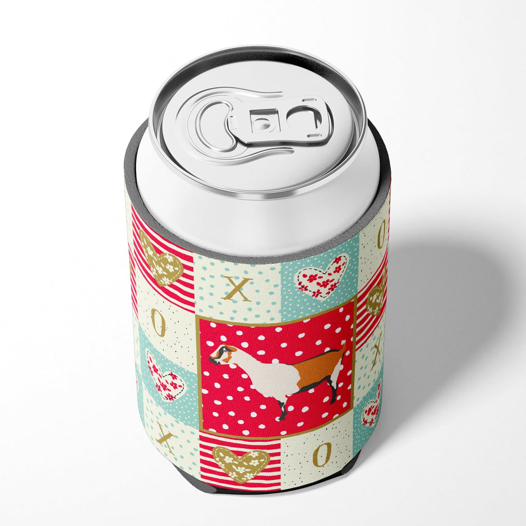 Alpine Goat Love Can or Bottle Hugger Cooler Sleeve for Standard 12 oz Cans, Insulated Foam Beer & Soda Can Hugger Reusable