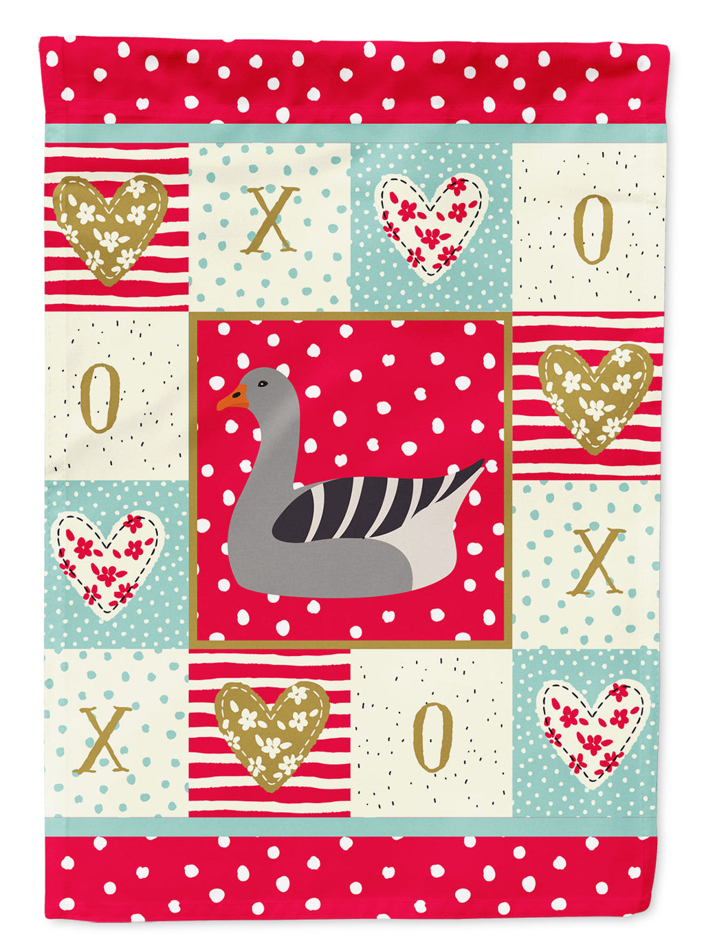 Pilgrim Goose Love Garden Flag Mailbox Decorative Yard Banner Outside Patio Artwork for Flower Beds, Garden Size, Multicolor