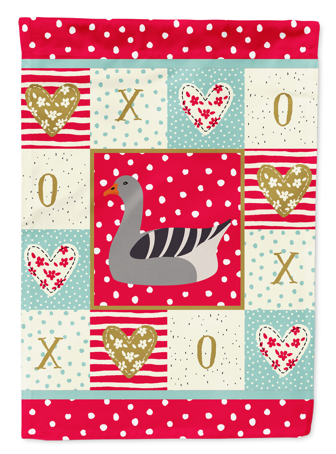 Pilgrim Goose Love Garden Flag Mailbox Decorative Yard Banner Outside Patio Artwork for Flower Beds, Garden Size, Multicolor
