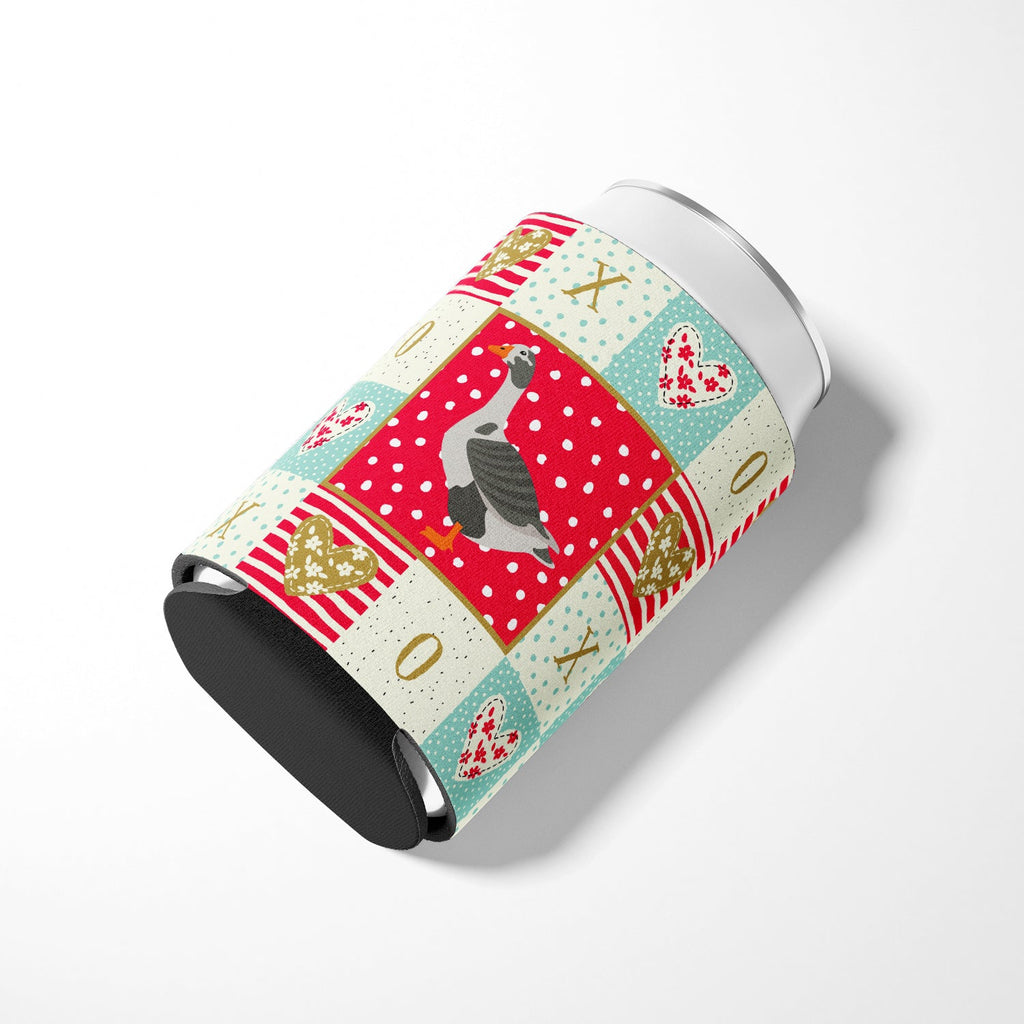 West of England Goose Love Can or Bottle Hugger Cooler Sleeve for Standard 12 oz Cans, Insulated Foam Beer & Soda Can Hugger Reusable