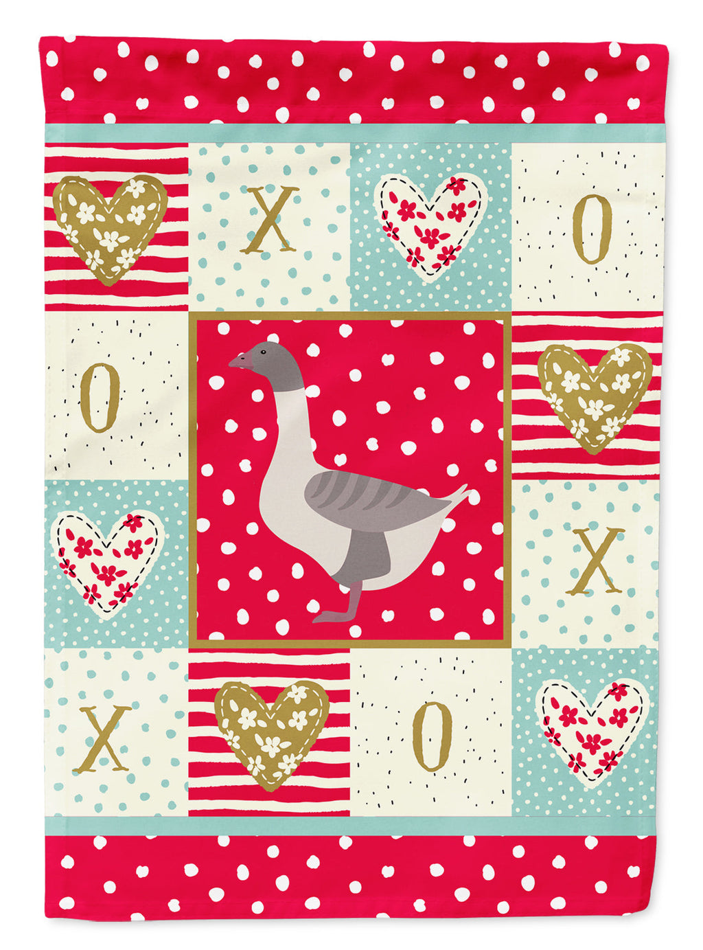 Buff Grey Back Goose Love Garden Flag Mailbox Decorative Yard Banner Outside Patio Artwork for Flower Beds, Garden Size, Multicolor