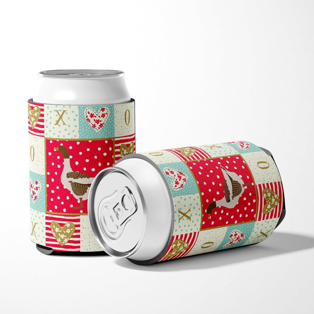 Pomeranian Rogener Goose Love Can or Bottle Hugger Cooler Sleeve for Standard 12 oz Cans, Insulated Foam Beer & Soda Can Hugger Reusable