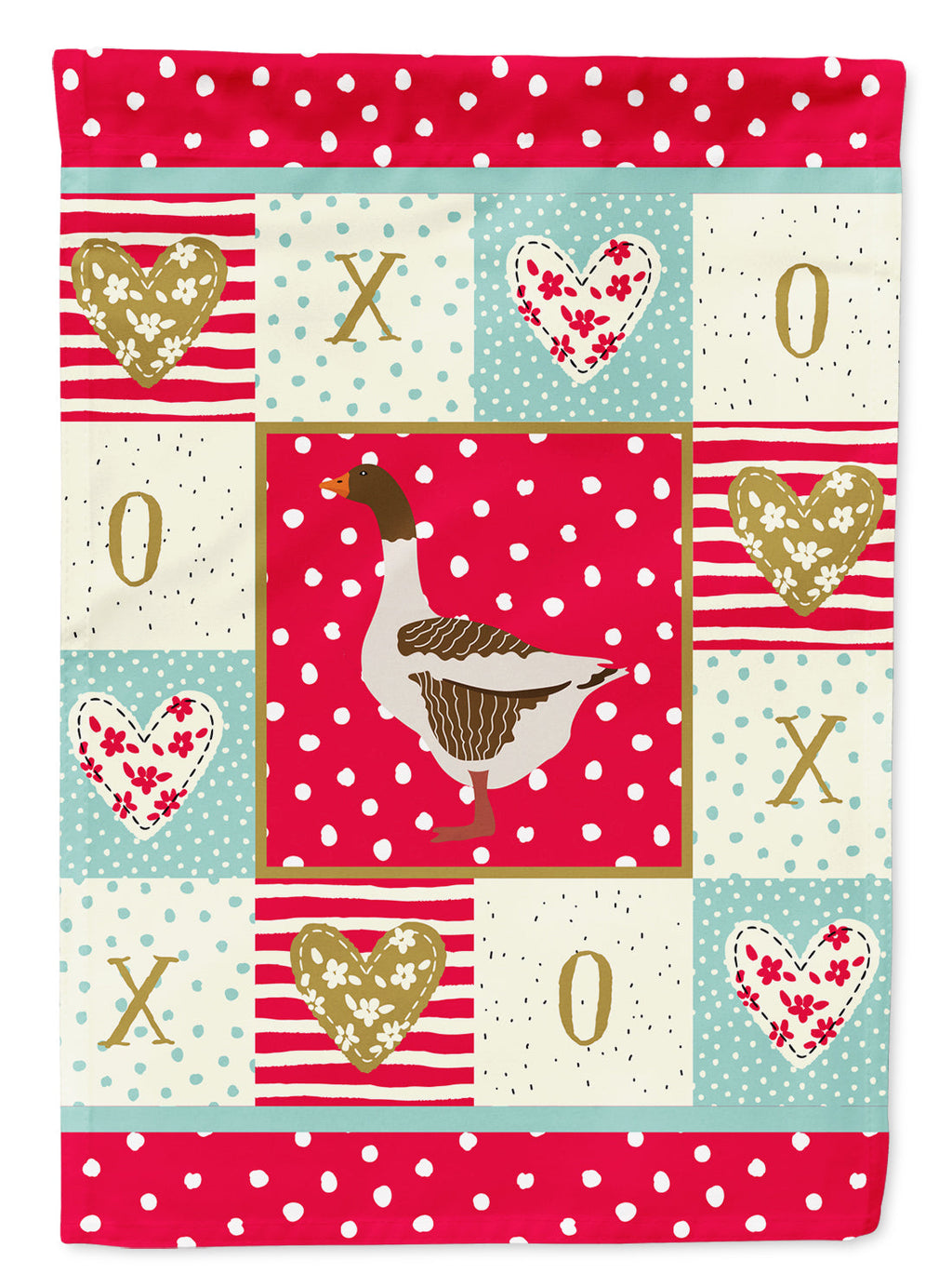 Pomeranian Rogener Goose Love Garden Flag Mailbox Decorative Yard Banner Outside Patio Artwork for Flower Beds, Garden Size, Multicolor
