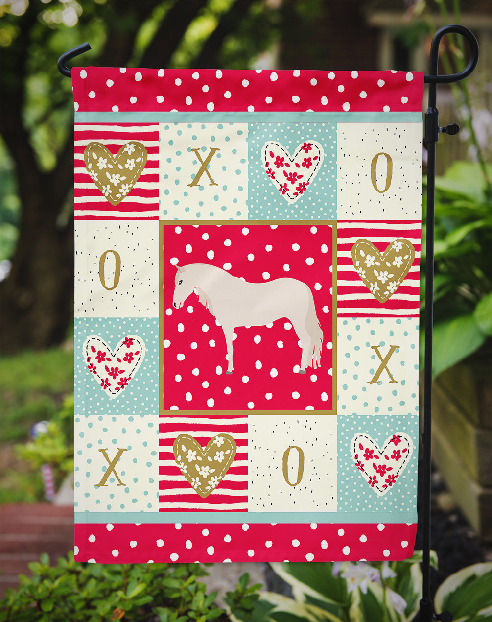 Paso Fino Horse Love Garden Flag Mailbox Decorative Yard Banner Outside Patio Artwork for Flower Beds, Garden Size, Multicolor