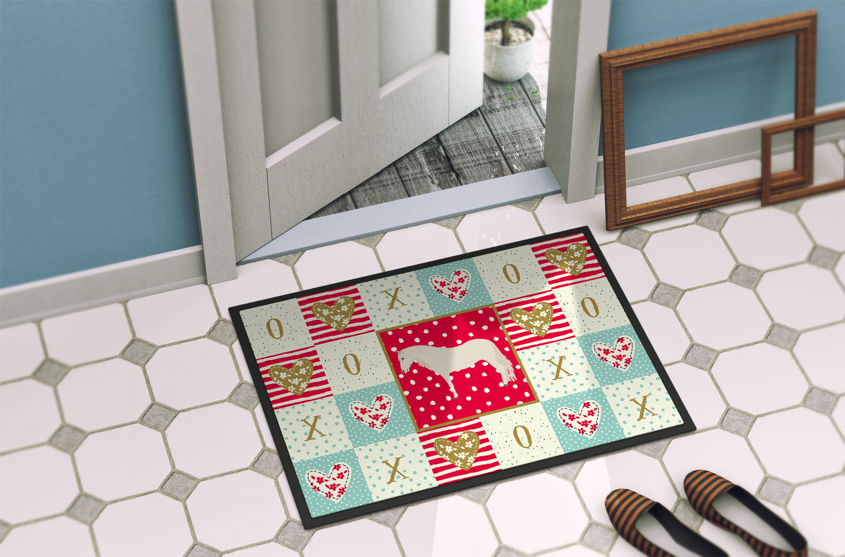 Paso Fino Horse Love Doormat Indoor Outdoor 18H X 27W Front Door Mat Rugs for Entryway, Non Slip Washable