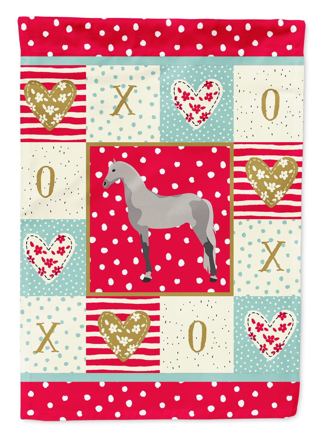 Orlov Trotter Horse Love Garden Flag Mailbox Decorative Yard Banner Outside Patio Artwork for Flower Beds, Garden Size, Multicolor