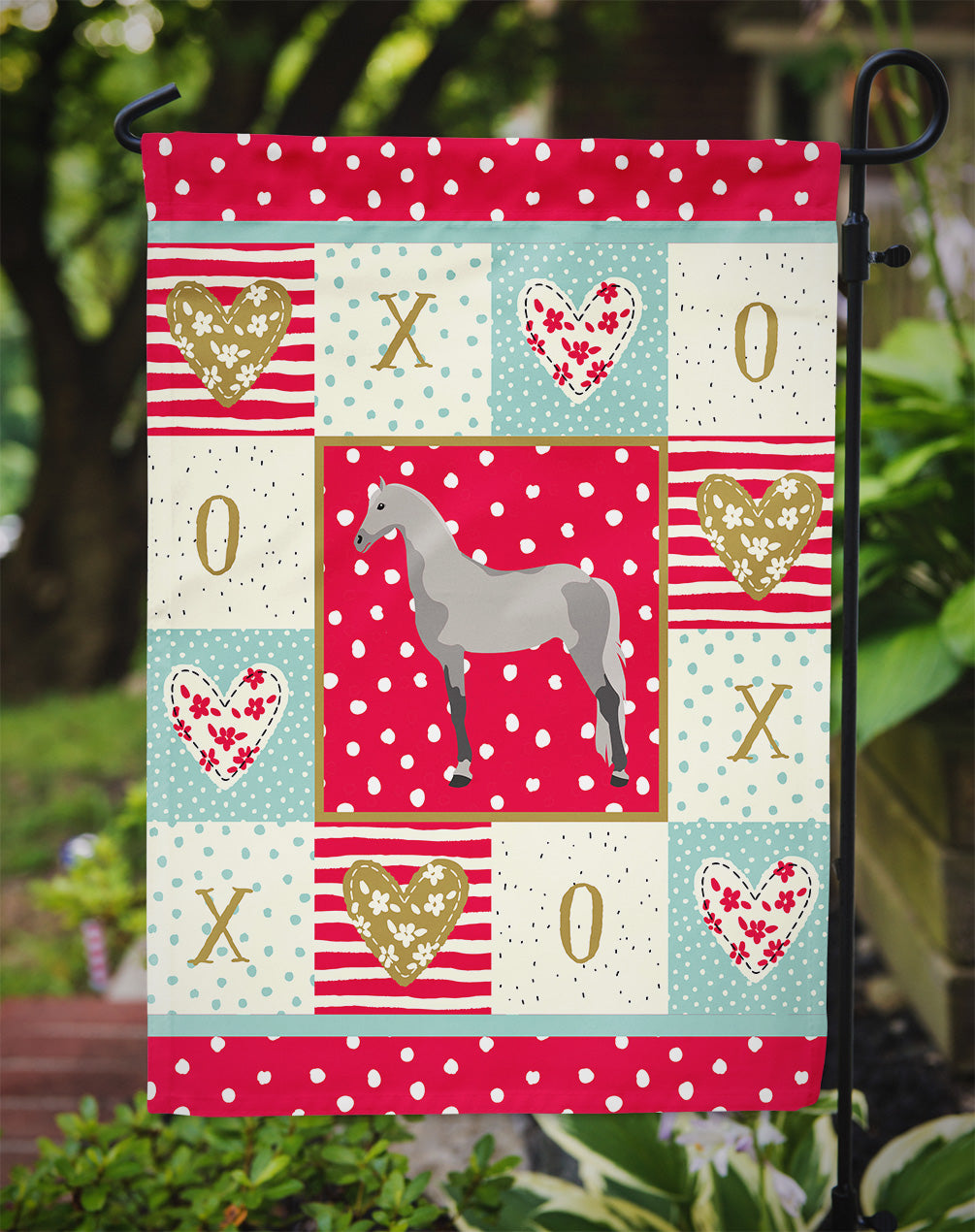 Orlov Trotter Horse Love Garden Flag Mailbox Decorative Yard Banner Outside Patio Artwork for Flower Beds, Garden Size, Multicolor