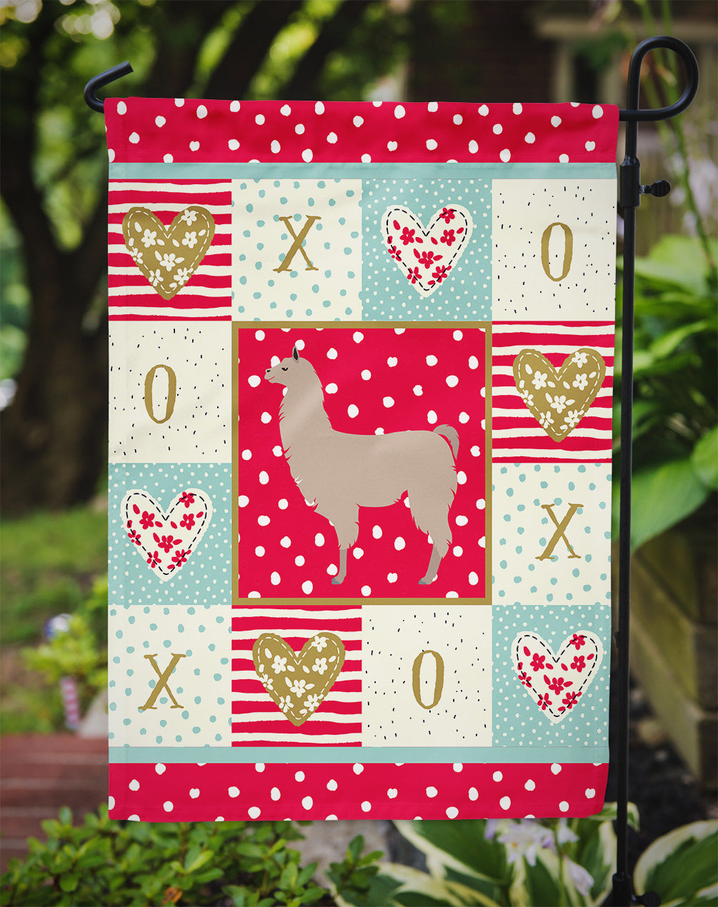 Llama Love Garden Flag Mailbox Decorative Yard Banner Outside Patio Artwork for Flower Beds, Garden Size, Multicolor