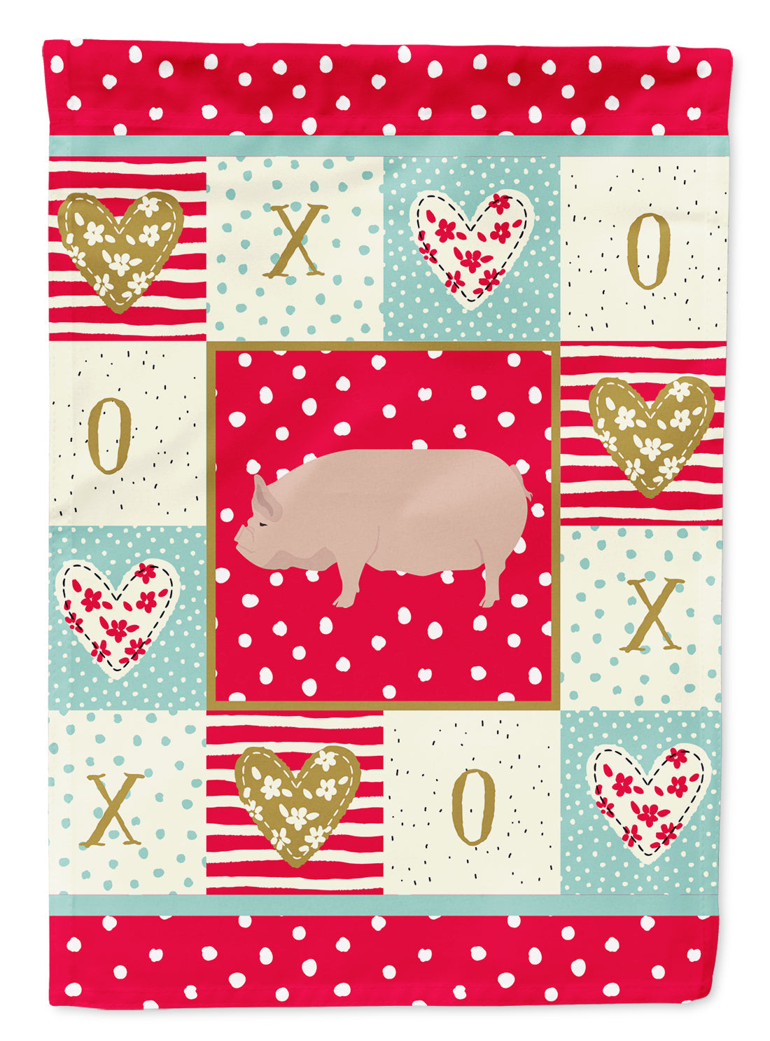 Welsh Pig Love Garden Flag Mailbox Decorative Yard Banner Outside Patio Artwork for Flower Beds, Garden Size, Multicolor