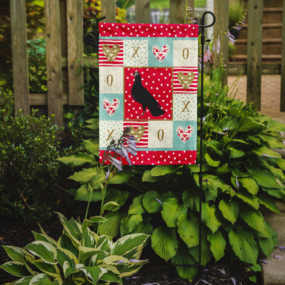 Budapest Highflyer Pigeon Love Garden Flag Mailbox Decorative Yard Banner Outside Patio Artwork for Flower Beds, Garden Size, Multicolor
