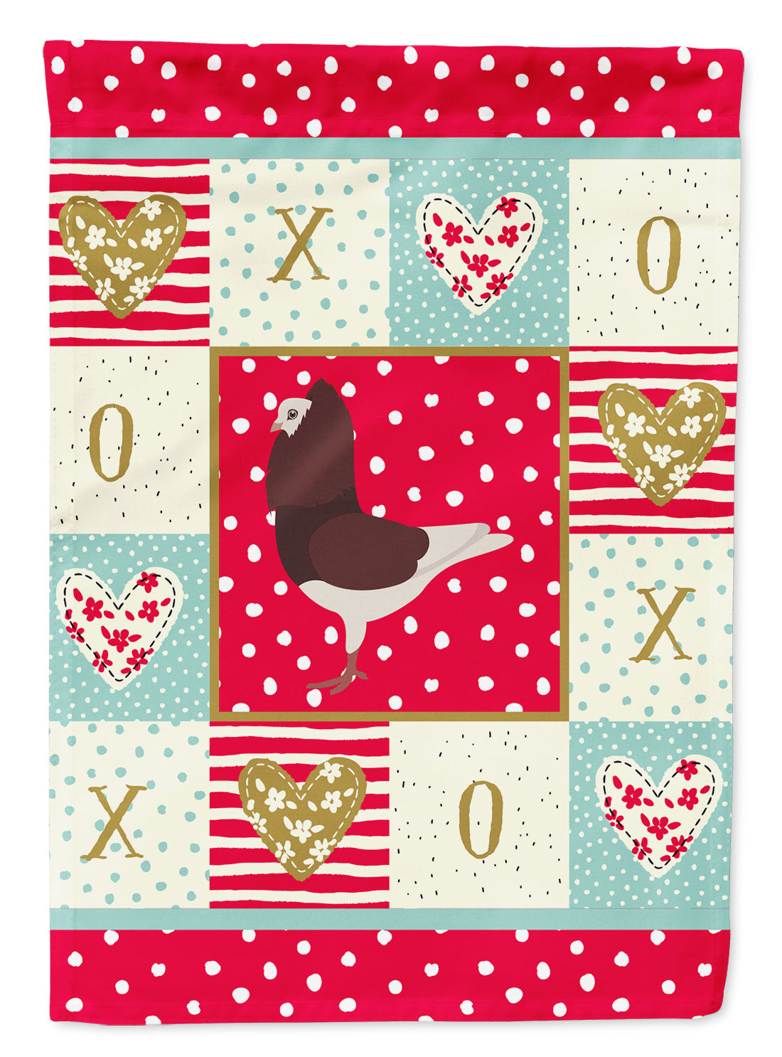Capuchin Red Pigeon Love Garden Flag Mailbox Decorative Yard Banner Outside Patio Artwork for Flower Beds, Garden Size, Multicolor
