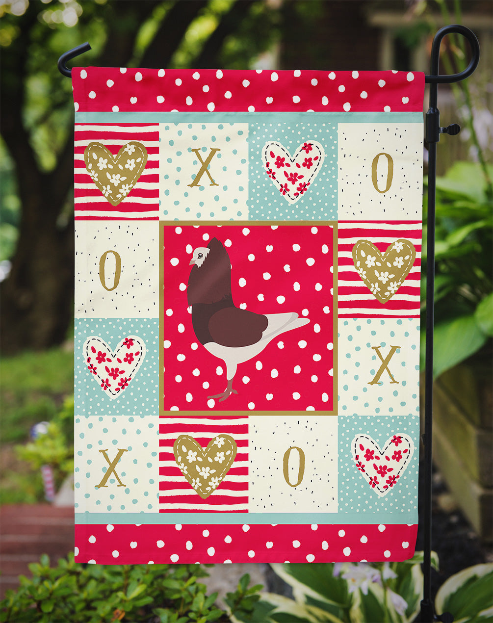 Capuchin Red Pigeon Love Garden Flag Mailbox Decorative Yard Banner Outside Patio Artwork for Flower Beds, Garden Size, Multicolor