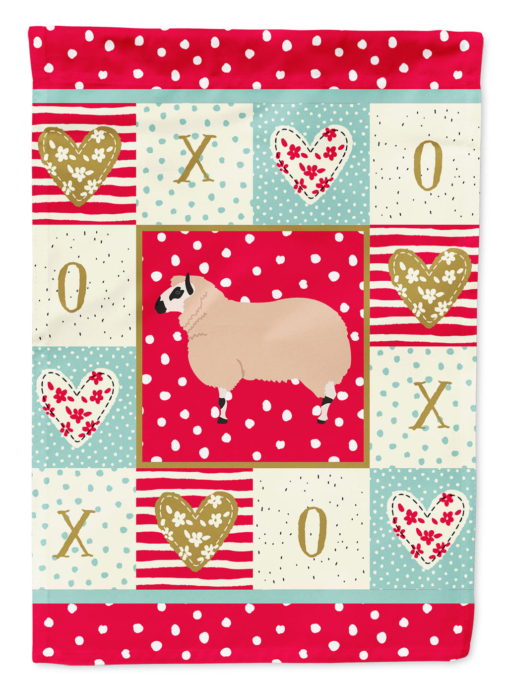 Kerry Hill Sheep Love Garden Flag Mailbox Decorative Yard Banner Outside Patio Artwork for Flower Beds, Garden Size, Multicolor