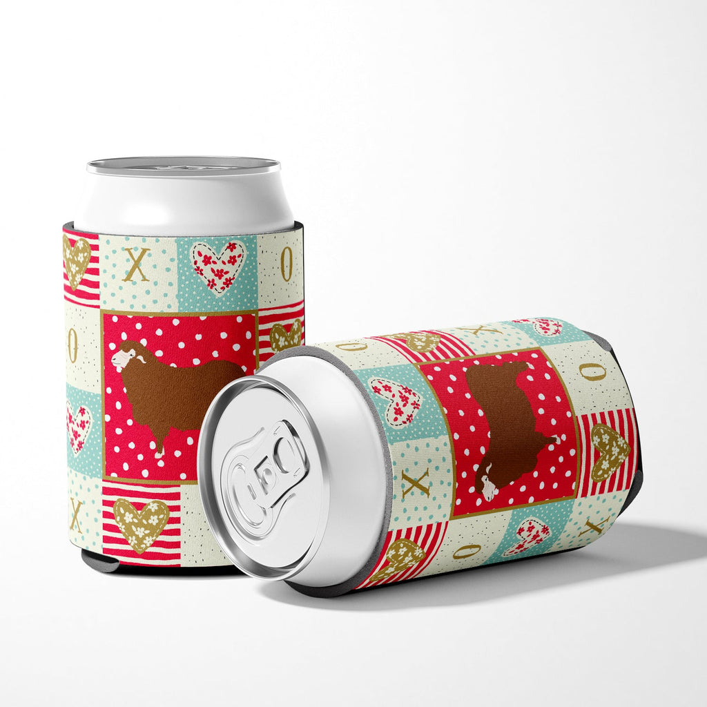 Merino Sheep Love Can or Bottle Hugger Cooler Sleeve for Standard 12 oz Cans, Insulated Foam Beer & Soda Can Hugger Reusable