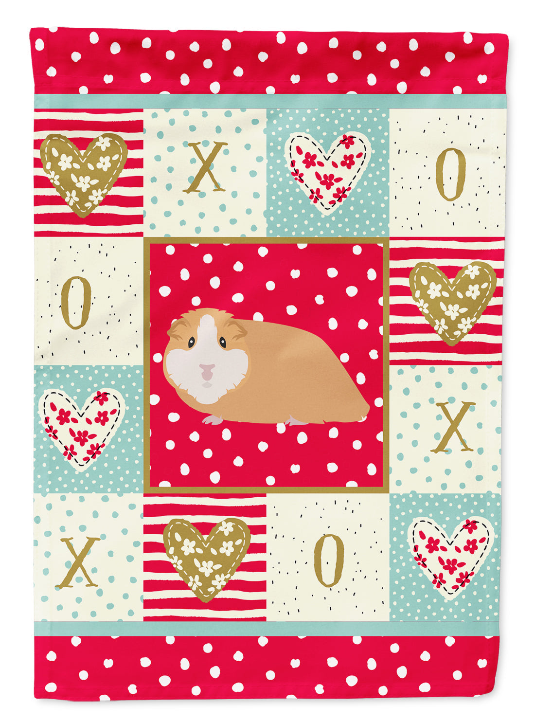 American Guinea Pig Love Garden Flag Mailbox Decorative Yard Banner Outside Patio Artwork for Flower Beds, Garden Size, Multicolor