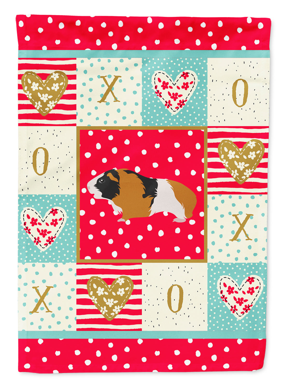 Rex Guinea Pig Love Garden Flag Mailbox Decorative Yard Banner Outside Patio Artwork for Flower Beds, Garden Size, Multicolor