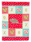 Grey Domestic Mouse Love Garden Flag Mailbox Decorative Yard Banner Outside Patio Artwork for Flower Beds, Garden Size, Multicolor