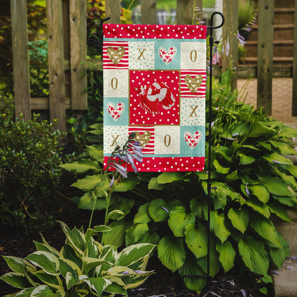Veil Tail Betta Love Garden Flag Mailbox Decorative Yard Banner Outside Patio Artwork for Flower Beds, Garden Size, Multicolor