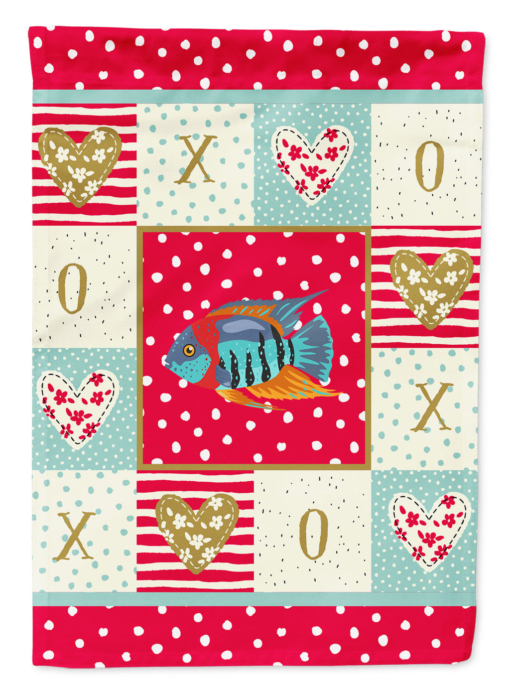 Severum Love House Flag 28x40 Porch Sleeve Pole Decorative Outside Yard Banner Artwork Wall Hanging, Polyester