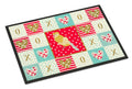 French Curly Canary Love Doormat Indoor Outdoor 18H X 27W Front Door Mat Rugs for Entryway, Non Slip Washable