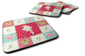 Parisian Trumpeter Canary Love Foam Coasters Set of 4 Cup Coasters for Indoor Outdoor, Tabletop Protection, Anti Slip, Mouse pad Material