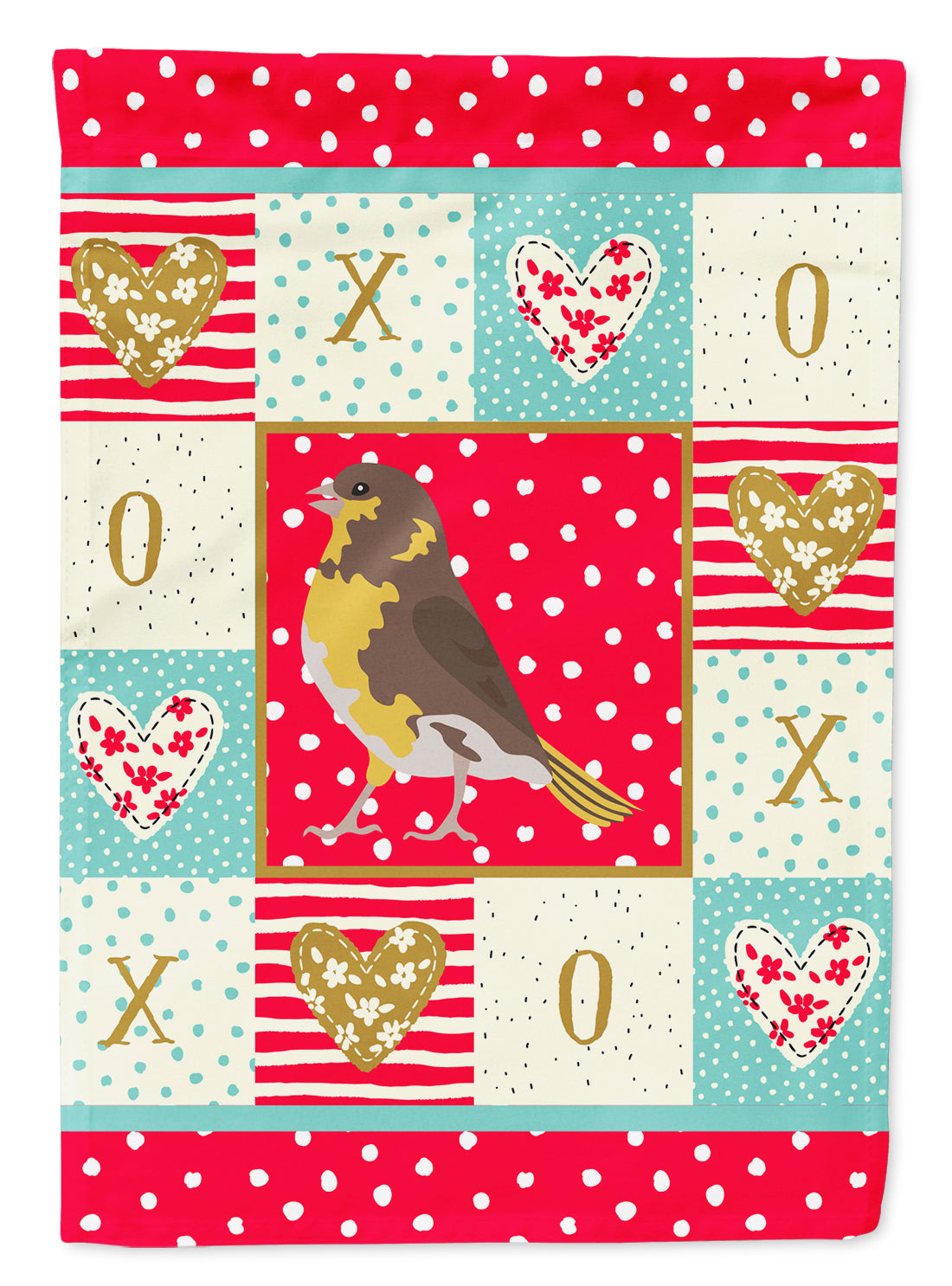 Spanish Canary Love Garden Flag Mailbox Decorative Yard Banner Outside Patio Artwork for Flower Beds, Garden Size, Multicolor